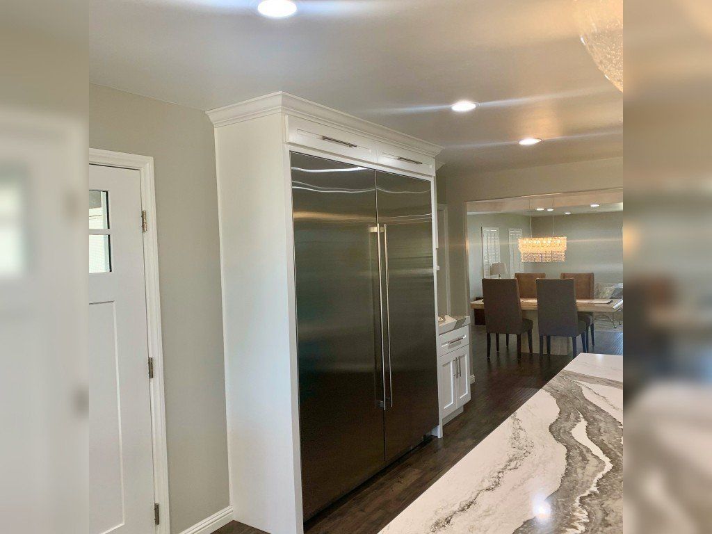 Double Door Fridge in a Cabinet — Imperial, CA — NS Construction
