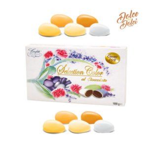 Confezione di confetti Selection Color al cioccolato arancio