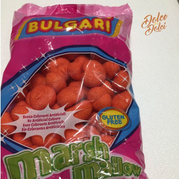 Confezione di marshmallow Bulgari a forma di cuore da 900gr