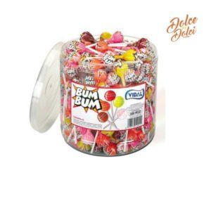 Confezione di mini lecca lecca rotondi di diversi gusti