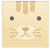 Light-Colored Cat Face
