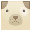 Cartoon Pug Face