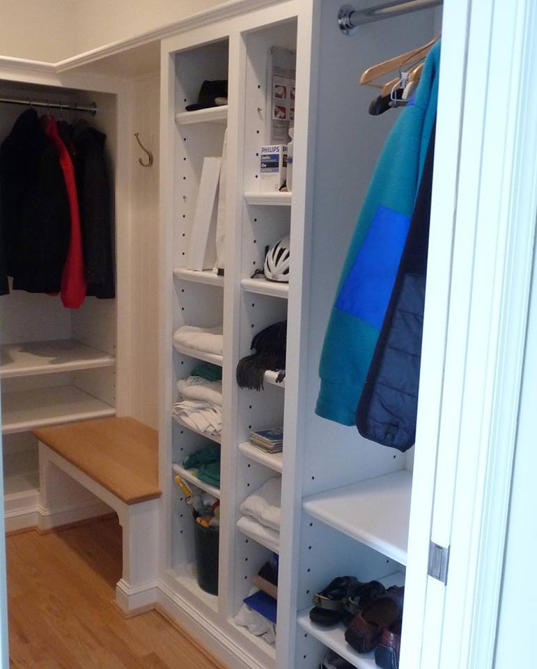 Woodwork Expert — Simple And Small Mudroom in Lakewood, NJ