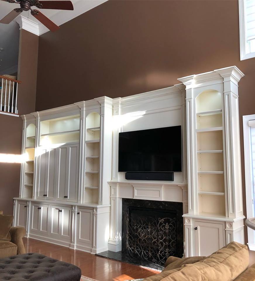 Fully Furnished White Cabinet — Lakewood, NJ — Lardieri's Custom Woodworking Company