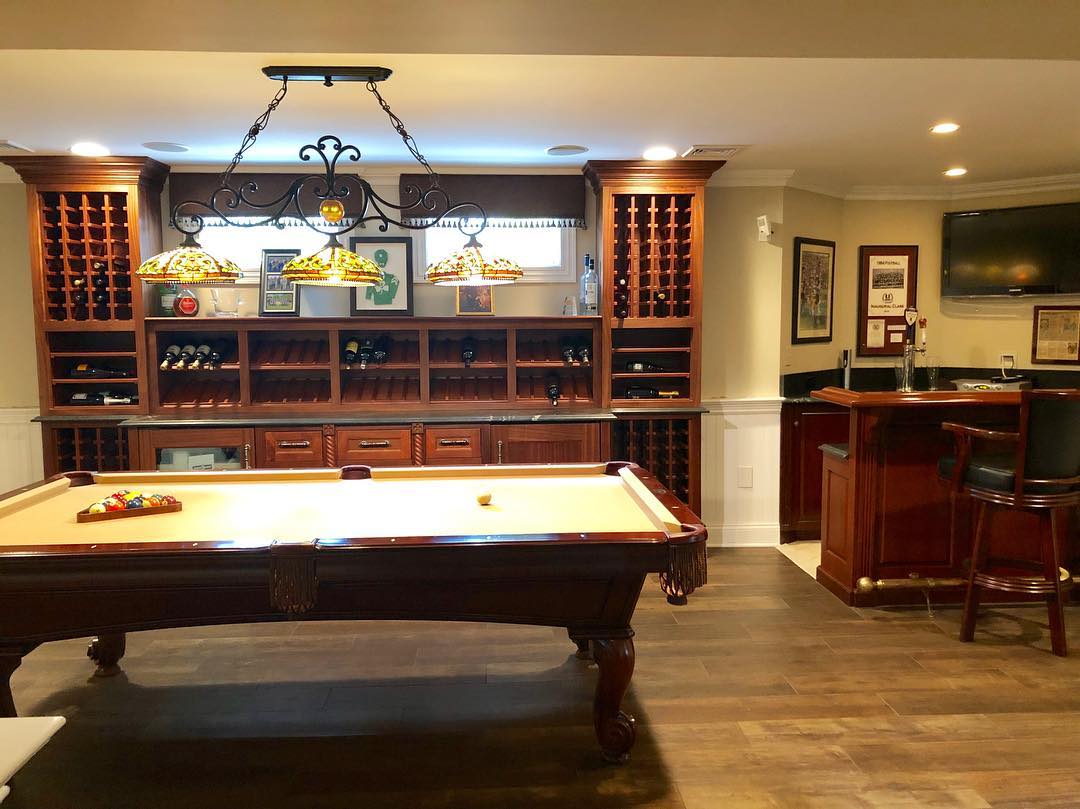 Game Room With Billiard Table — Lakewood, NJ — Lardieri's Custom Woodworking Company