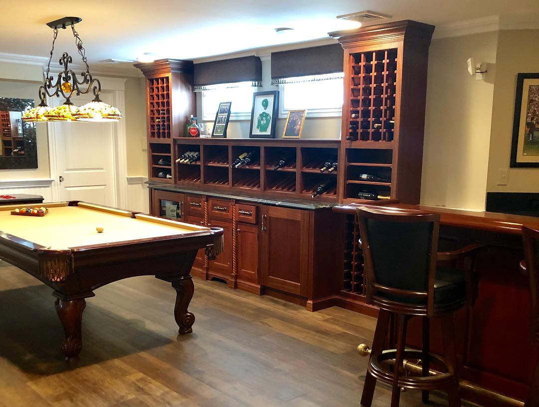 Wine Racks And Billiard Table — Lakewood, NJ — Lardieri's Custom Woodworking Company