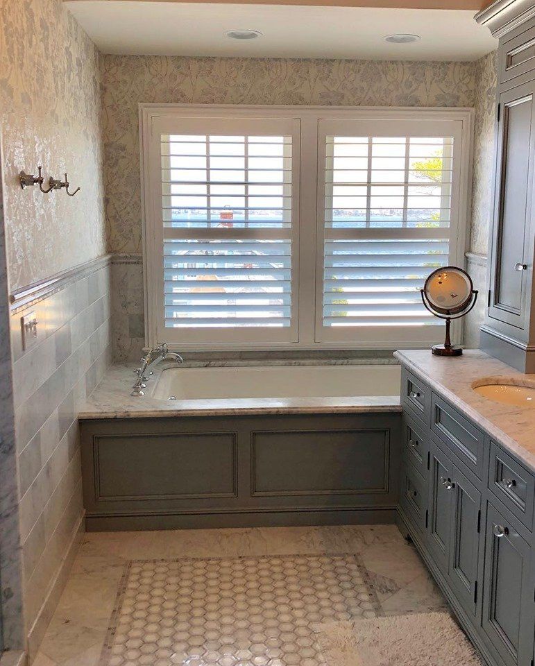 Bathroom Cabinet And Bathtub — Lakewood, NJ — Lardieri's Custom Woodworking Company