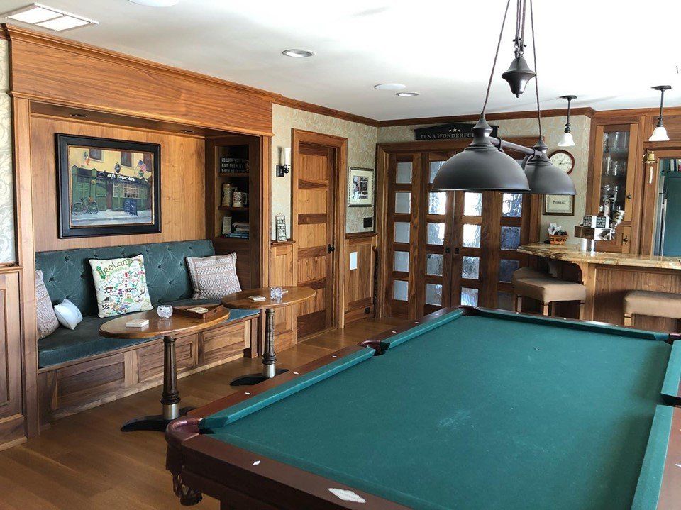 Woodwork In Game Room — Lakewood, NJ — Lardieri's Custom Woodworking Company