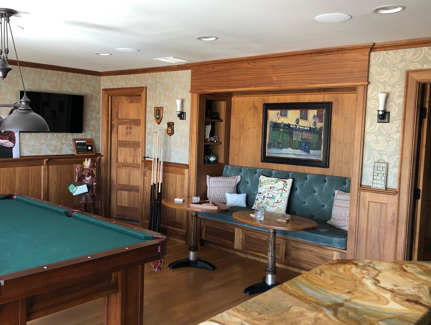 Custom Woodwork In Game Room — Lakewood, NJ — Lardieri's Custom Woodworking Company