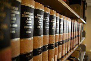 Law Books on Shelves in Brockton, MA