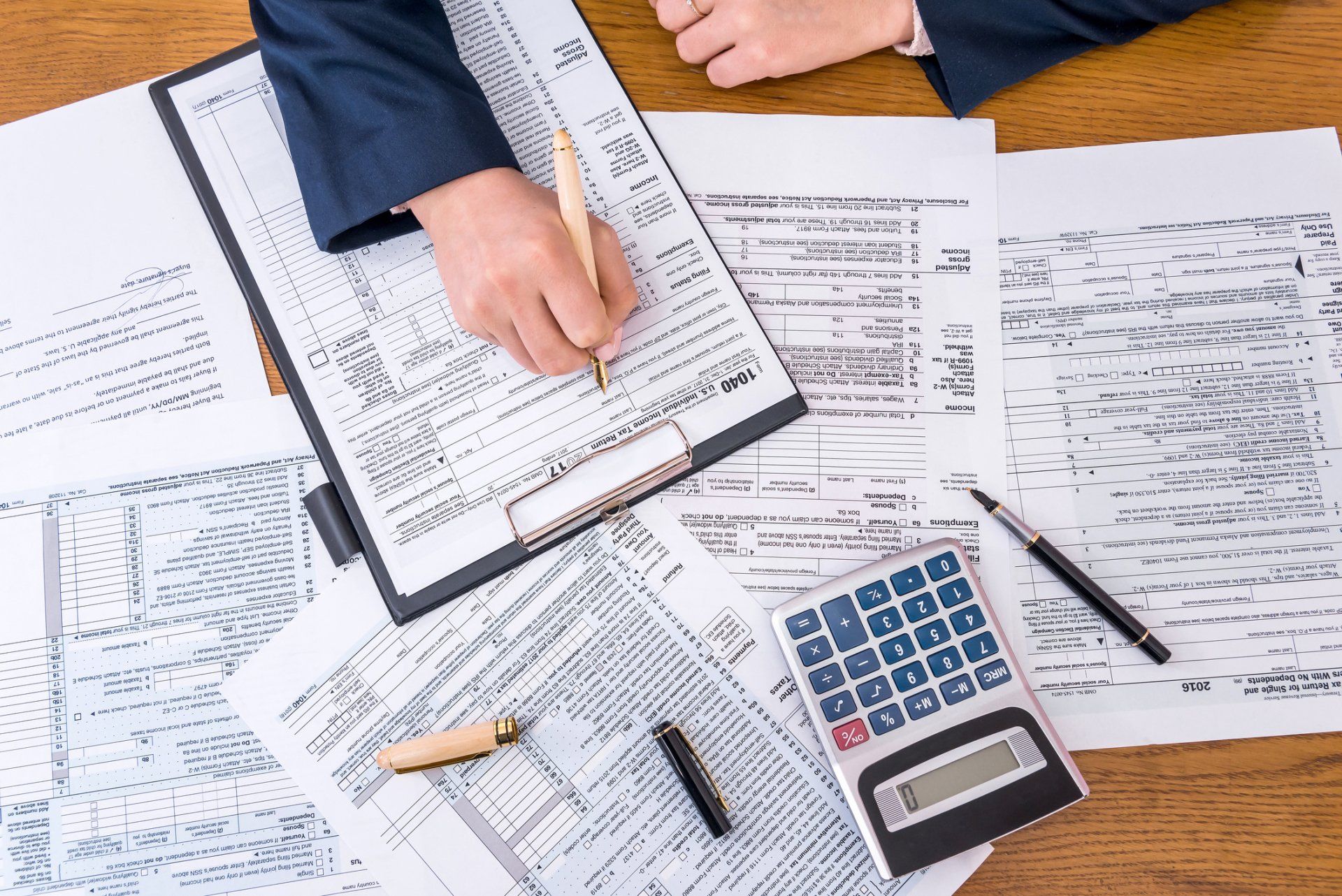 Tax Services — Businesswoman Computing Taxes in Delavan, WI