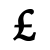 Symbol of the pound sign
