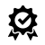 Symbol of a prize badge