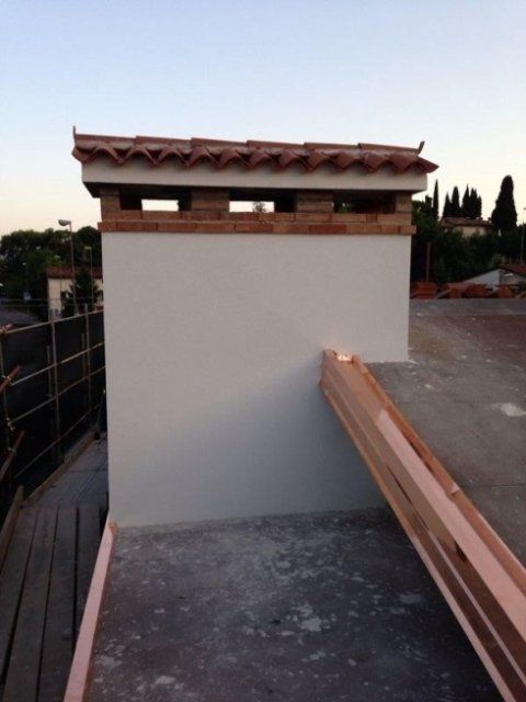 caminetto in un tetto