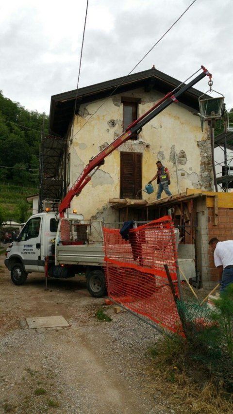 villetta durante dei lavori di ristrutturazione