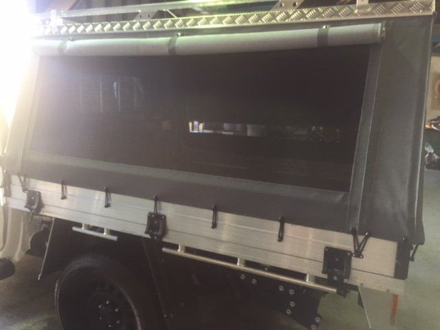 truck with tent