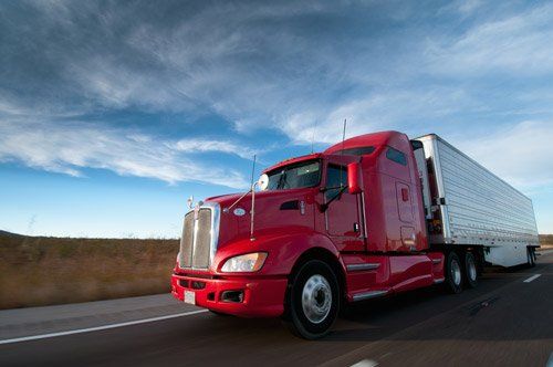 A red truck