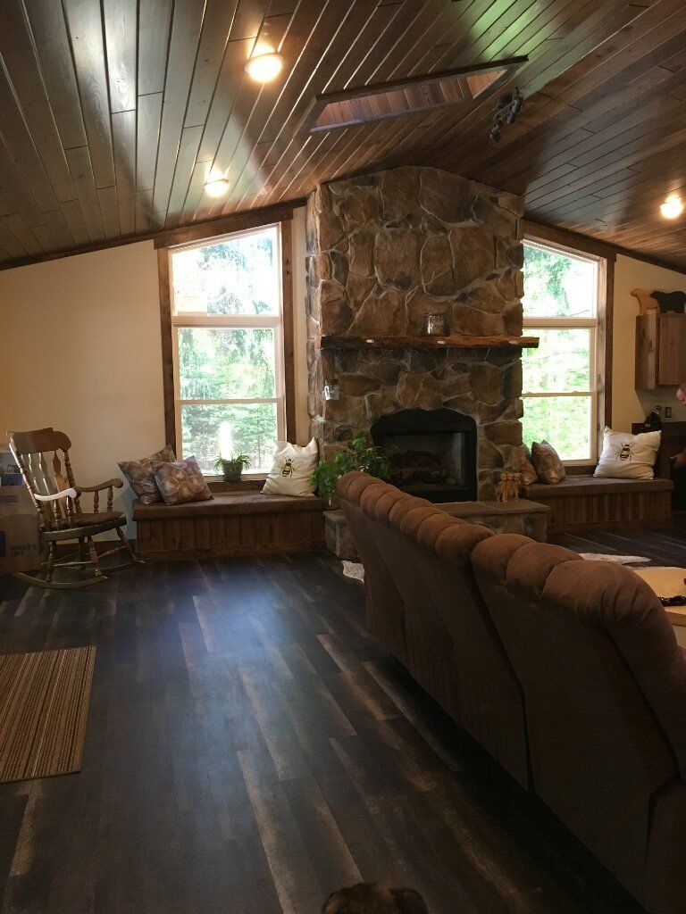 House Interior Construction — Living Room Fireplace in Marienville, PA