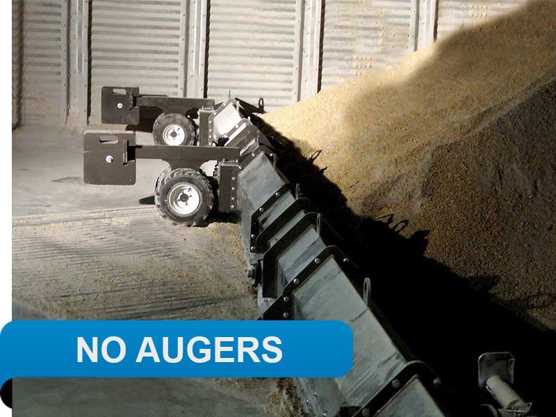 Safely unload a grain bin