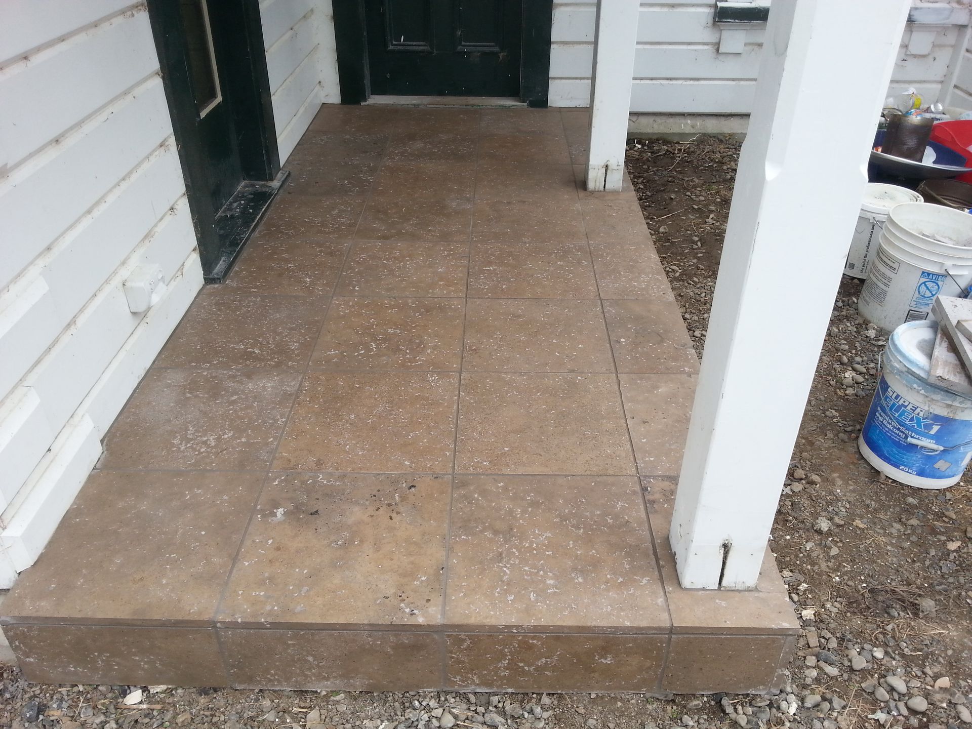 Tiling the floor