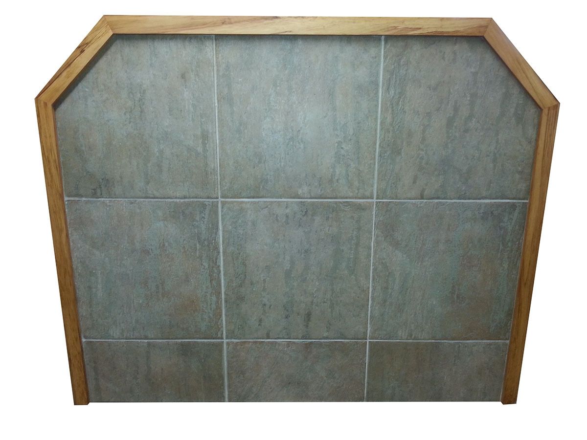Finished Standard Fire Hearth with Solid Timber Trim Finished Standard Fire Hearth with Solid Timber Trim