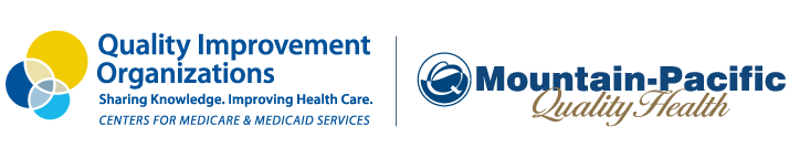 Logos for Quality Improvement Organizations and Mountain-Pacific Quality Health side by side.