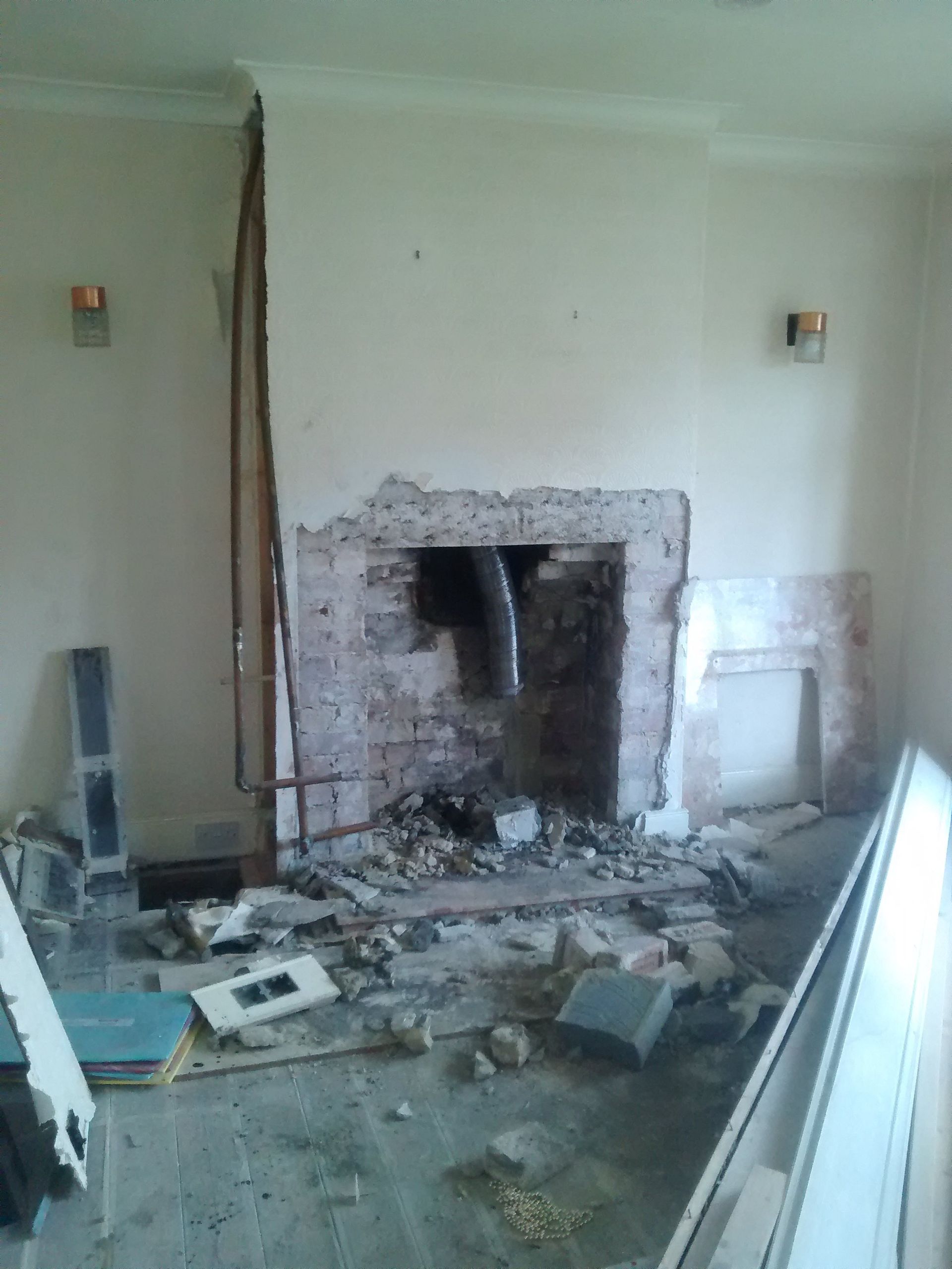 Fireplace before refurb