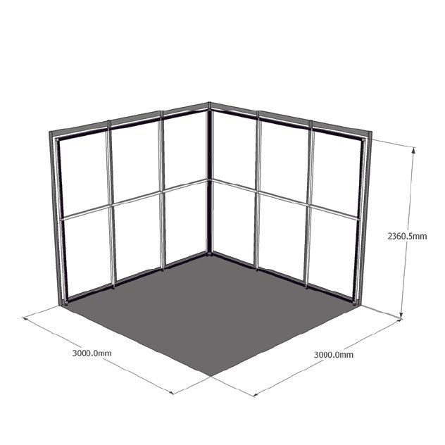 3x3 easy shell scheme frame