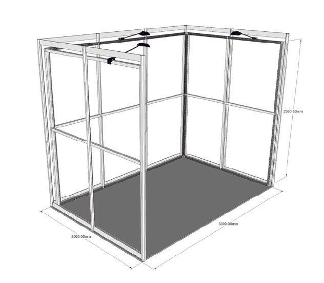 3x2 easy shell L scheme frame