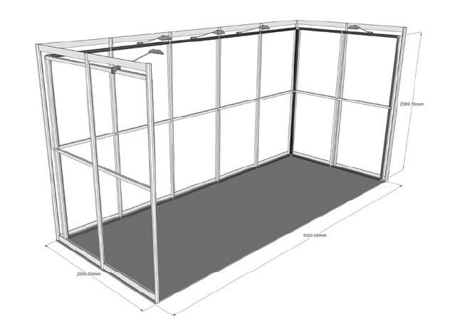 5x2 easy shell L scheme frame