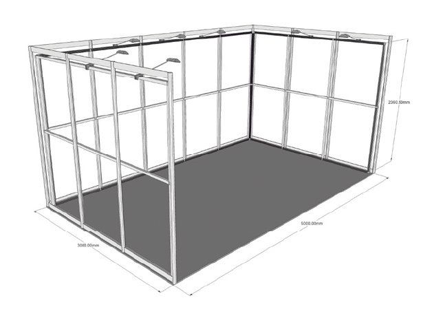 5x3 easy shell L scheme frame