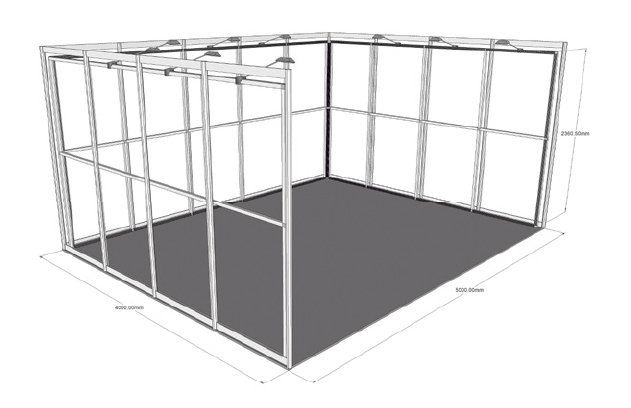 5x4 easy shell L scheme frame