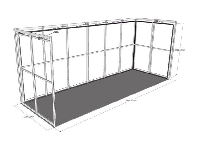6x2 easy shell L scheme frame