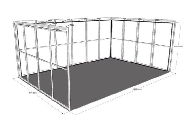 6x4 easy shell L scheme frame