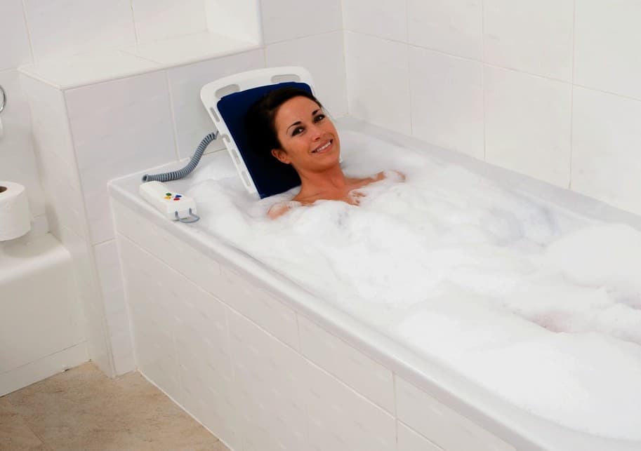 person in Bellavita Bathlift