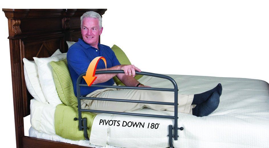 Safety Bed Rail in use