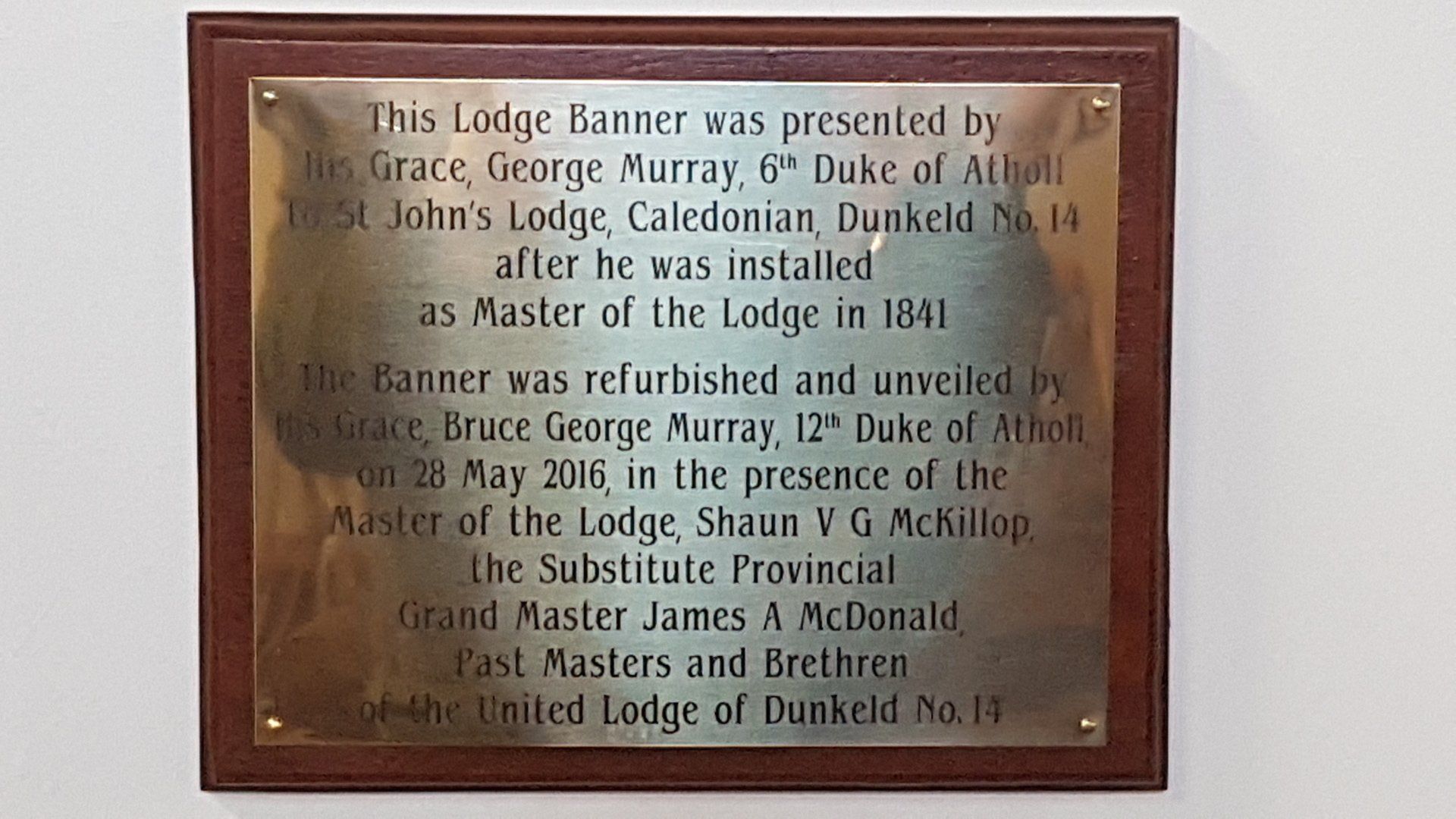 Lodge Banner Plaque