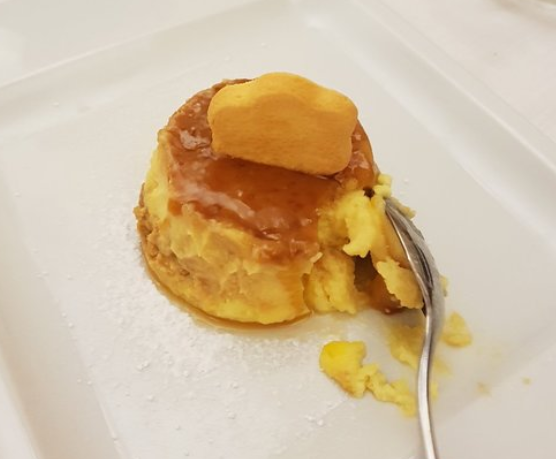 dessert crema e confettura di arance