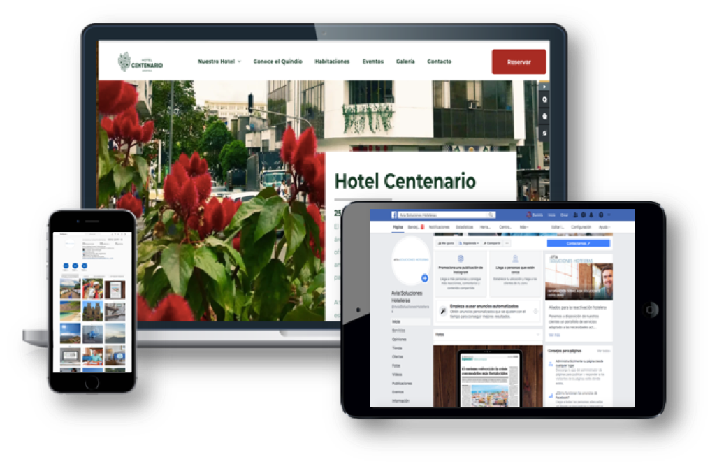 imagen de computador, celular y tablet