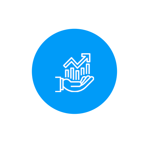 Logo que simula control y crecimiento de negocio
