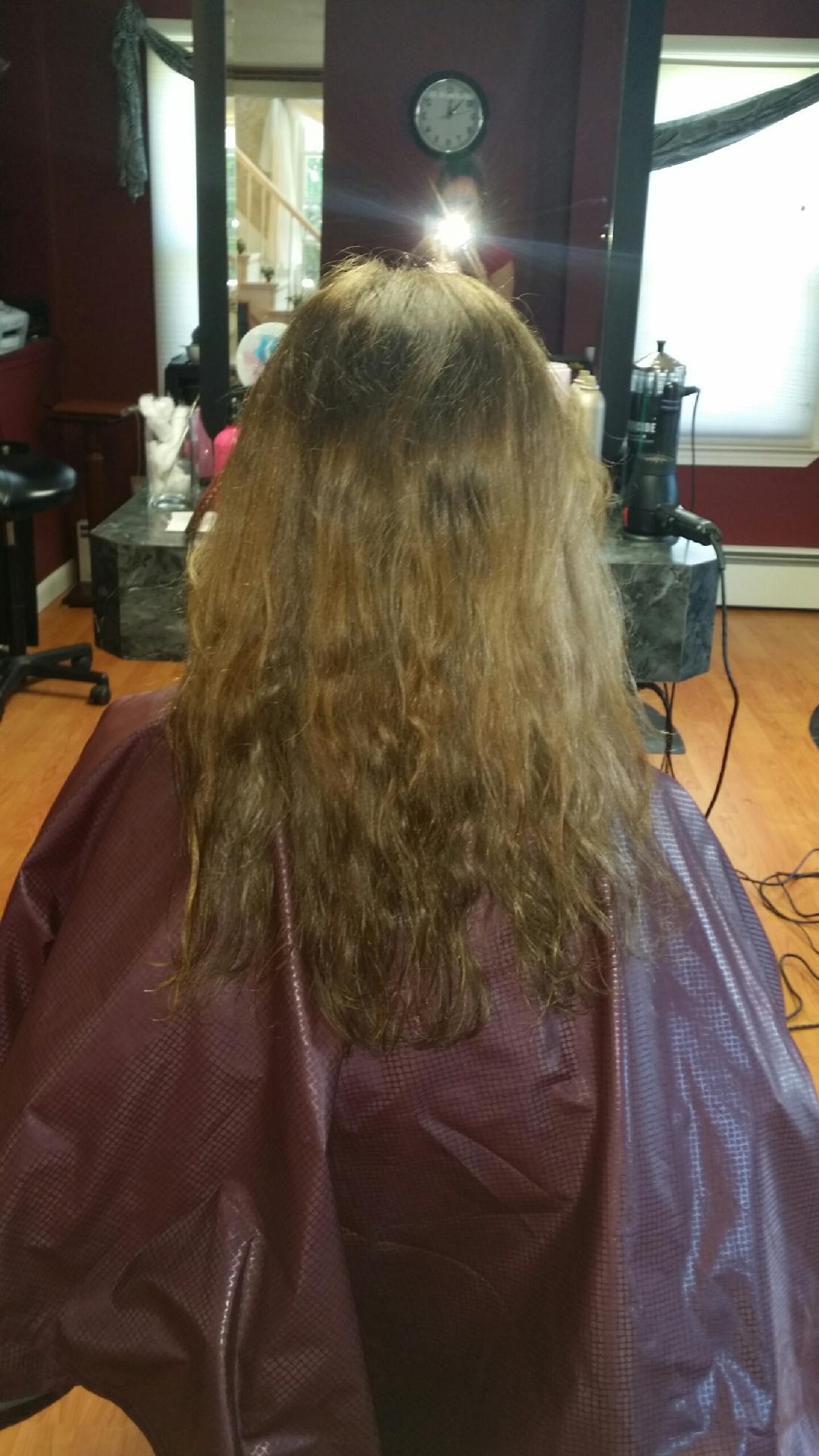 Before Keratin Smoothing Treatment