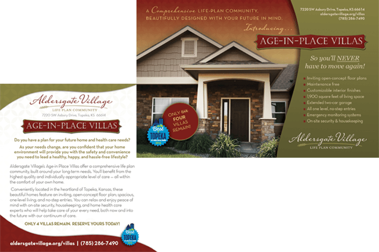 Aldersgate Village Postcard design