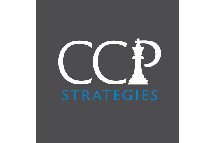 CCP Strategies gray logo design