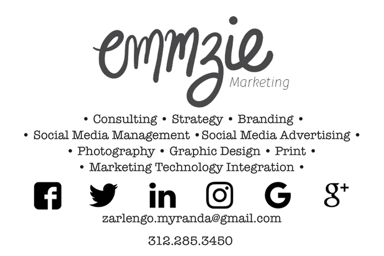 Emmzie Marketing Postcard  designed by Invictus Strategies