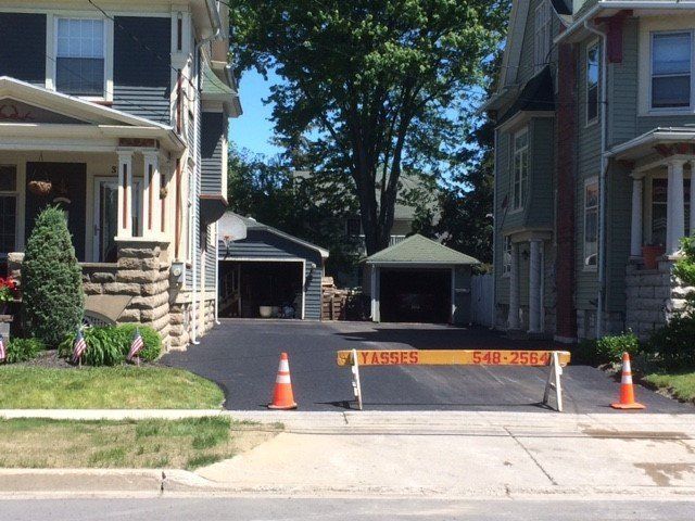 New asphalt driveway installation in Batavia, NY