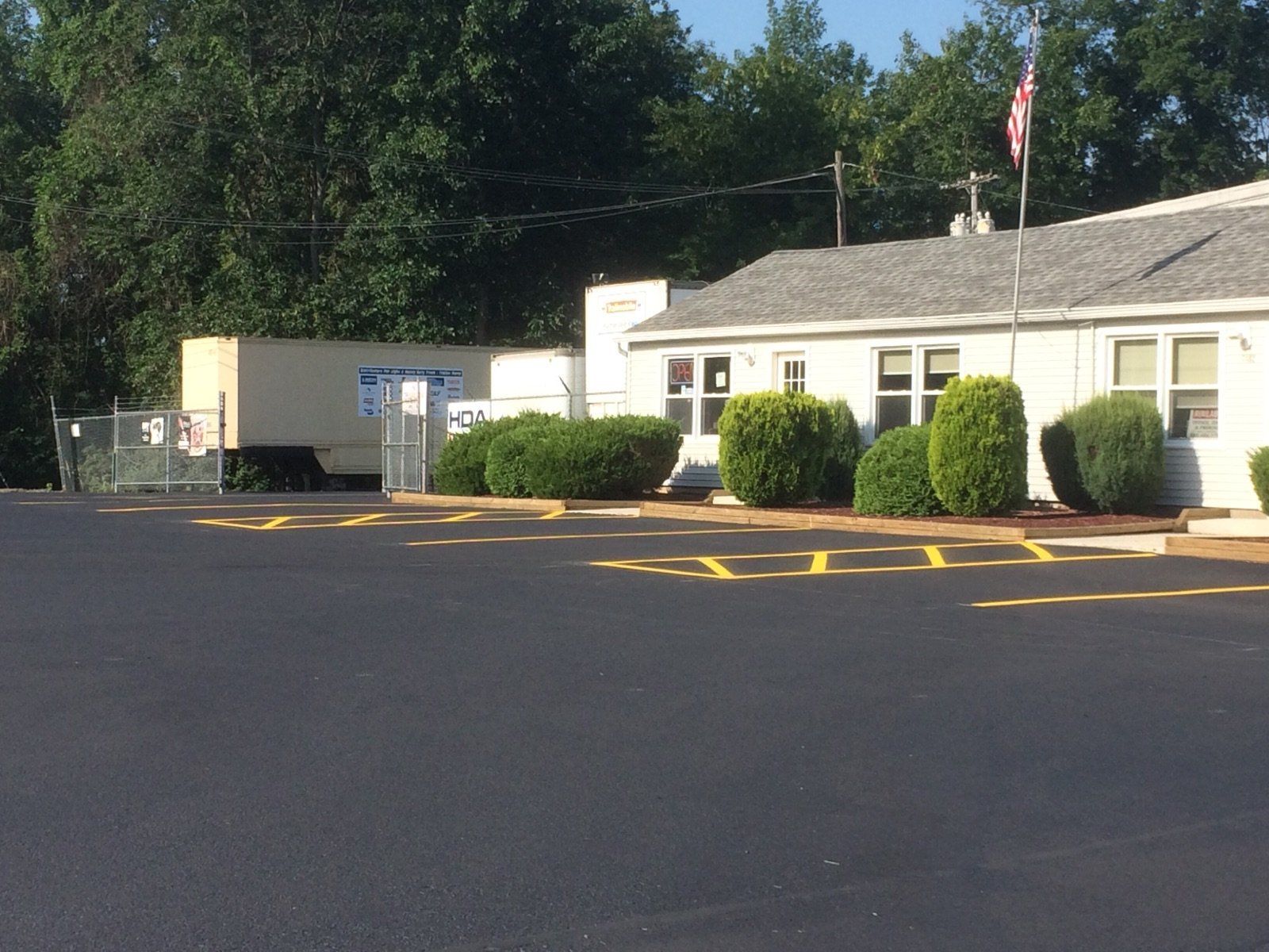 Commercial parking lot sealing in Batavia, NY