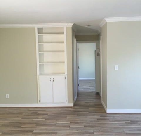 Apartment with hardwood floors