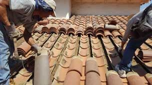 Working on roof — Roofers in Fresno, CA Working on roof — Roofers in Fresno, CA