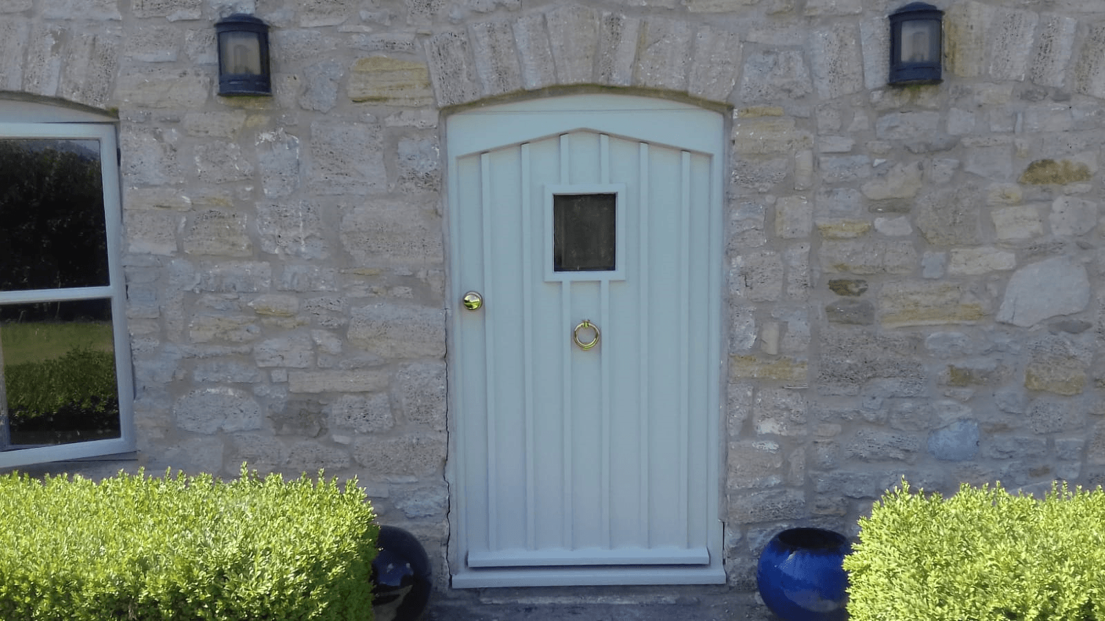A white door