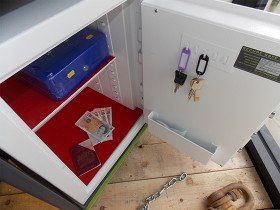 an open safe